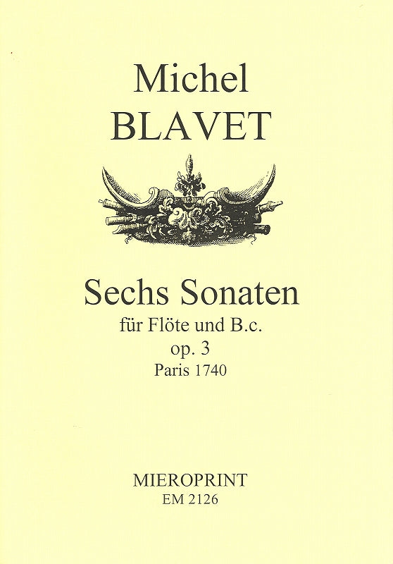 Blavet, 6 Sonaten op. 3 (Facs) (Mieroprint)