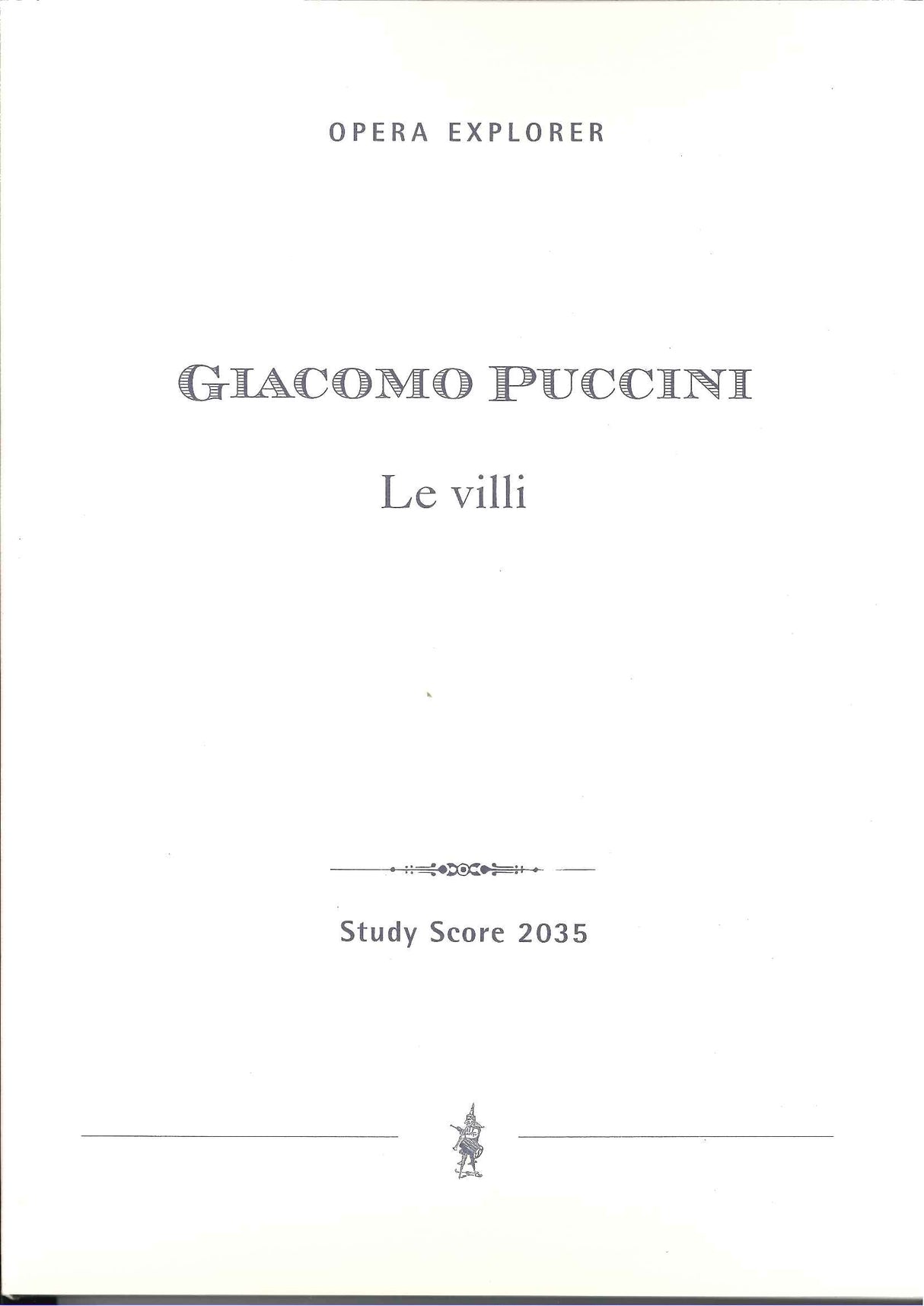 Puccini, Villi: Opera ballo in 2 Acts (Hoflich)