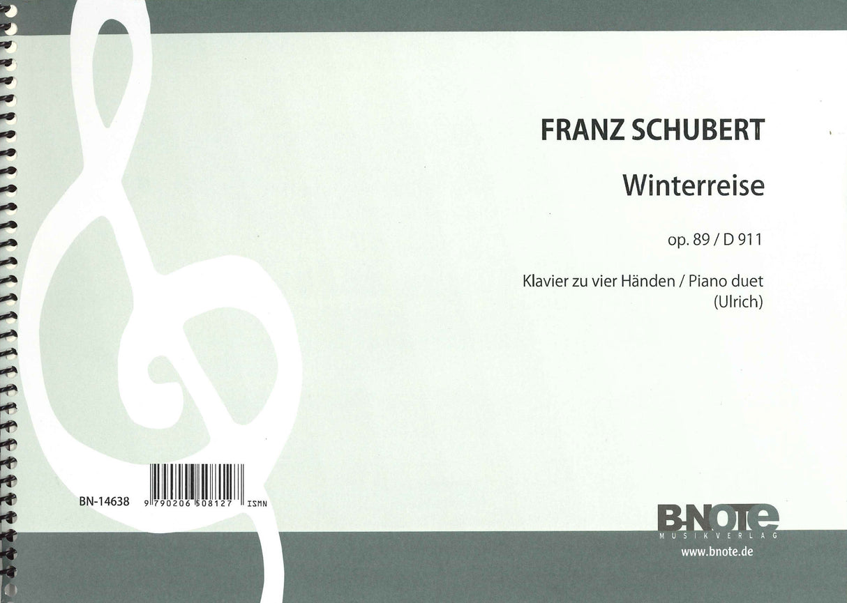 Schubert, Winterreise, D 911, op. 89 (B-Note)