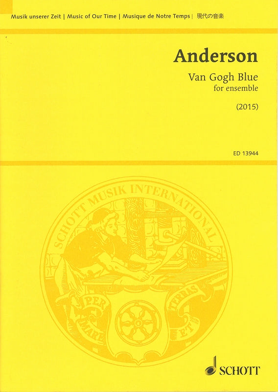 Anderson,J., Van Gogh Blue (2015) (Schott)