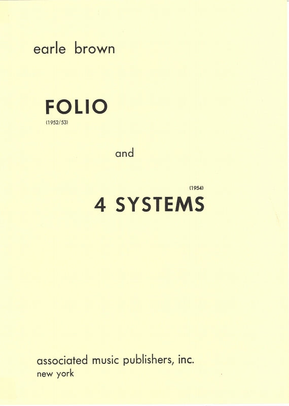 Brown, Folio and 4 Systems (AMP/Music Sales)