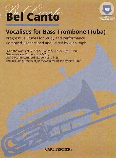 Raph, Bel Canto: Vocalises (BTbn/Tba) (Carl Fischer)