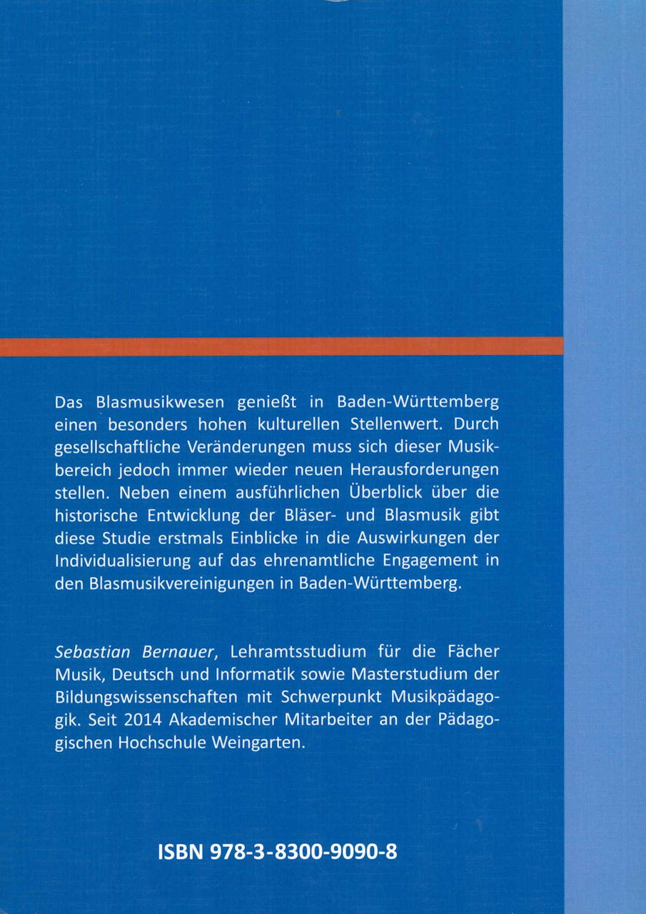 Bernauer, Blasmusik und Ehrenamt in Bade (Verlag Dr. Kovac)