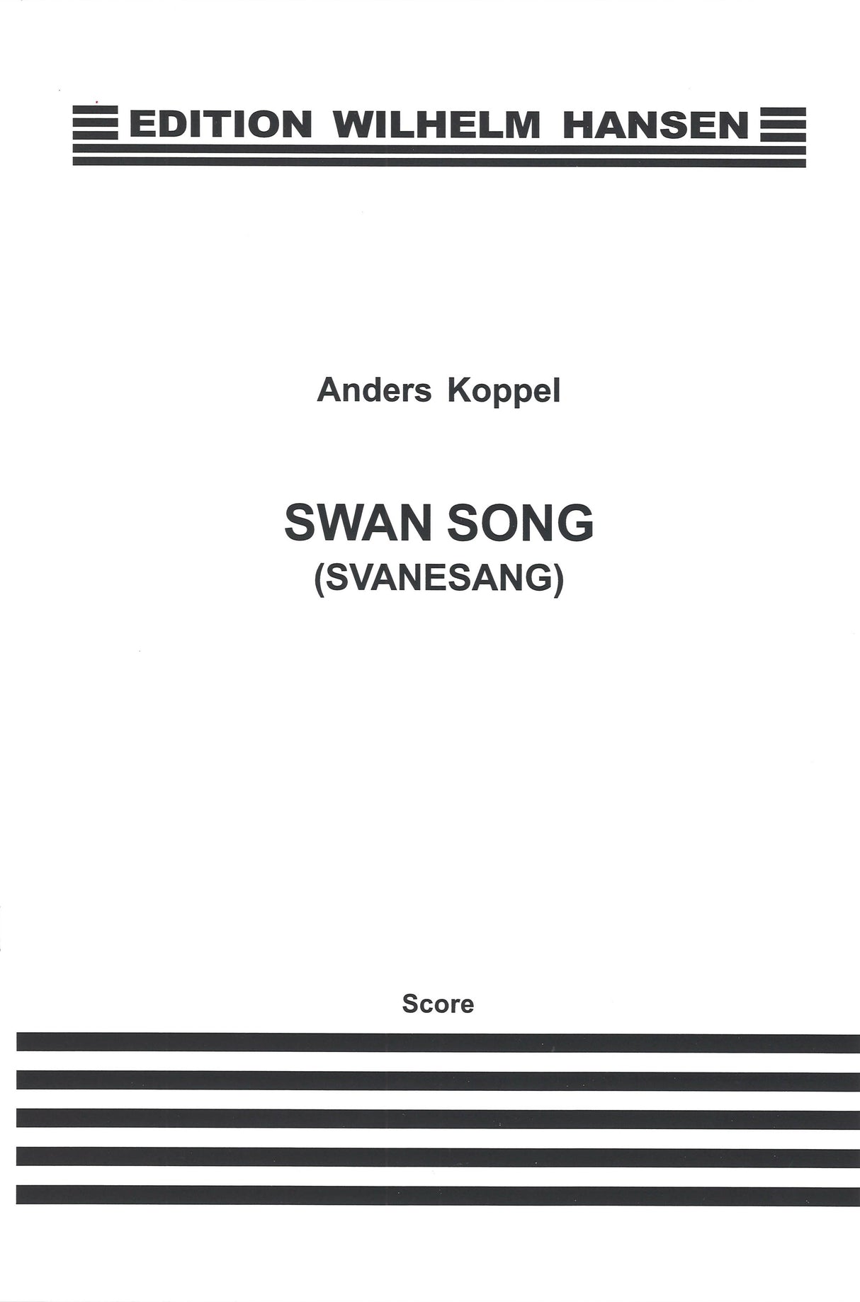 Koppel, Swan Song (Sax,Hrp,Str) (W.Hansen)