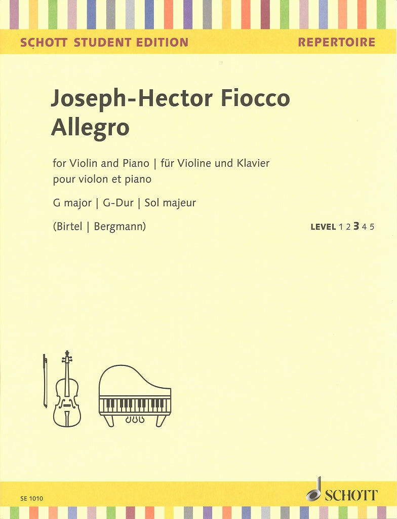Fiocco, Allegro in G (Birtel/Bergmann) (Schott)