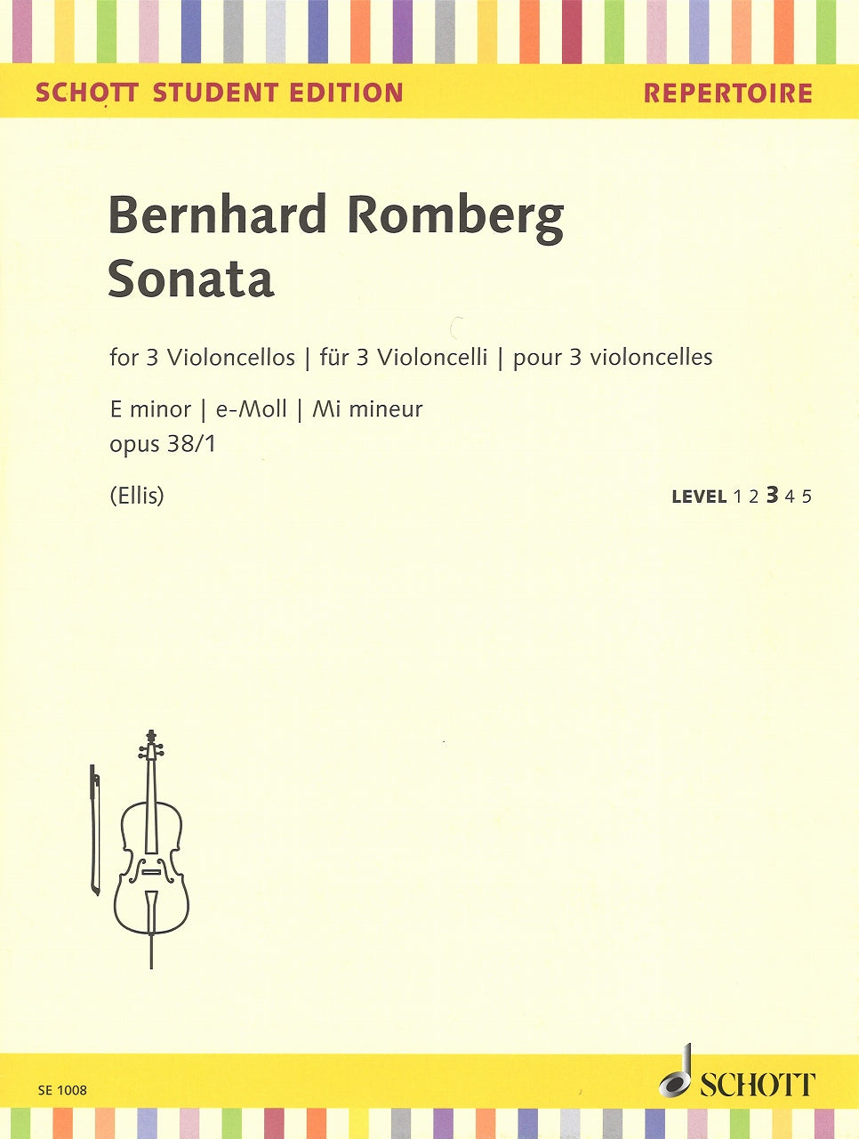 Romberg, Sonata op. 38/1 in e (3Vc) (Schott)