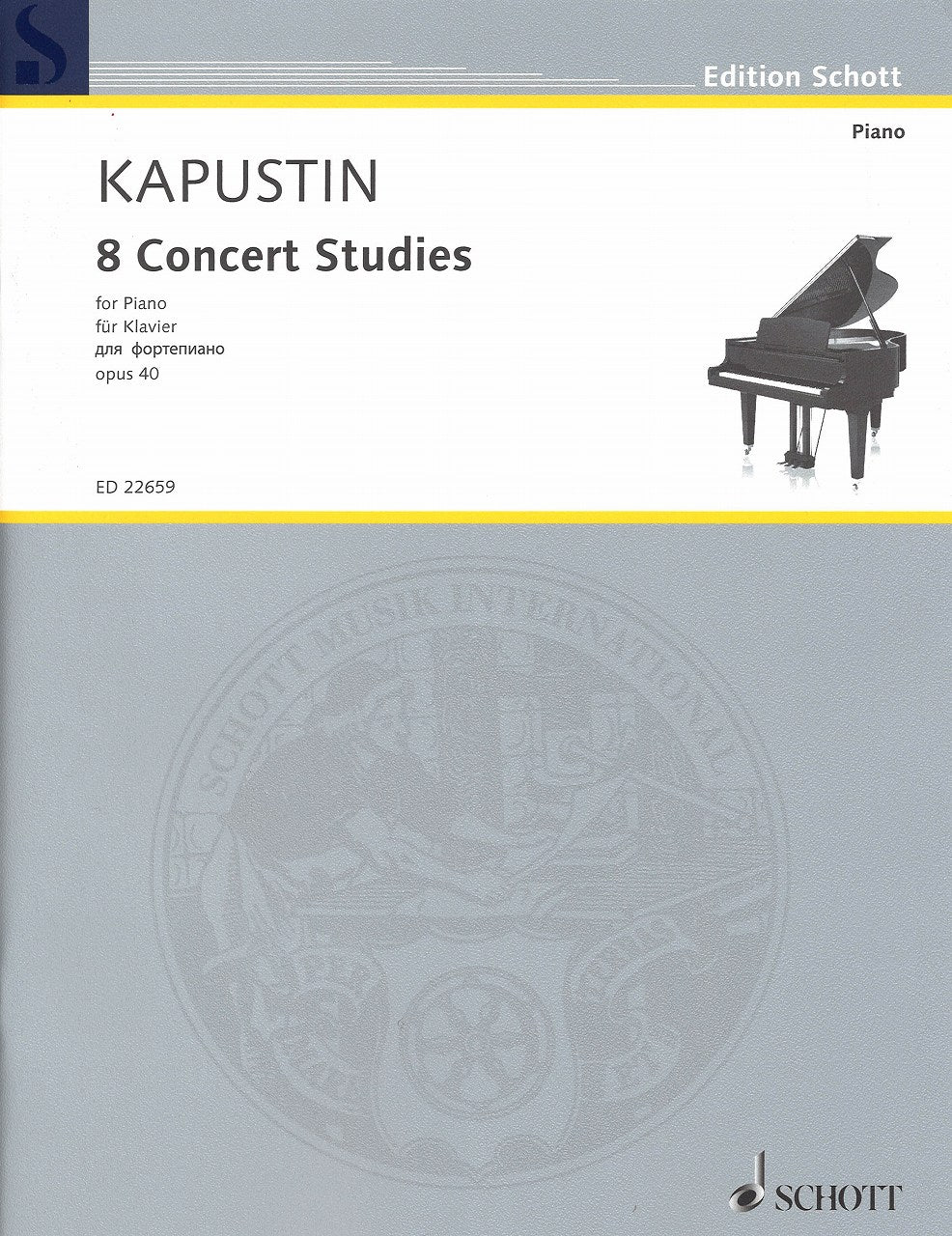 Kapustin, 8 Concert Studies op. 40 (Schott)