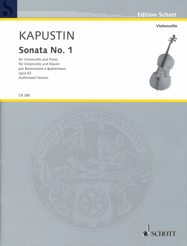 Kapustin, Sonata No. 1, op. 63 (Schott)