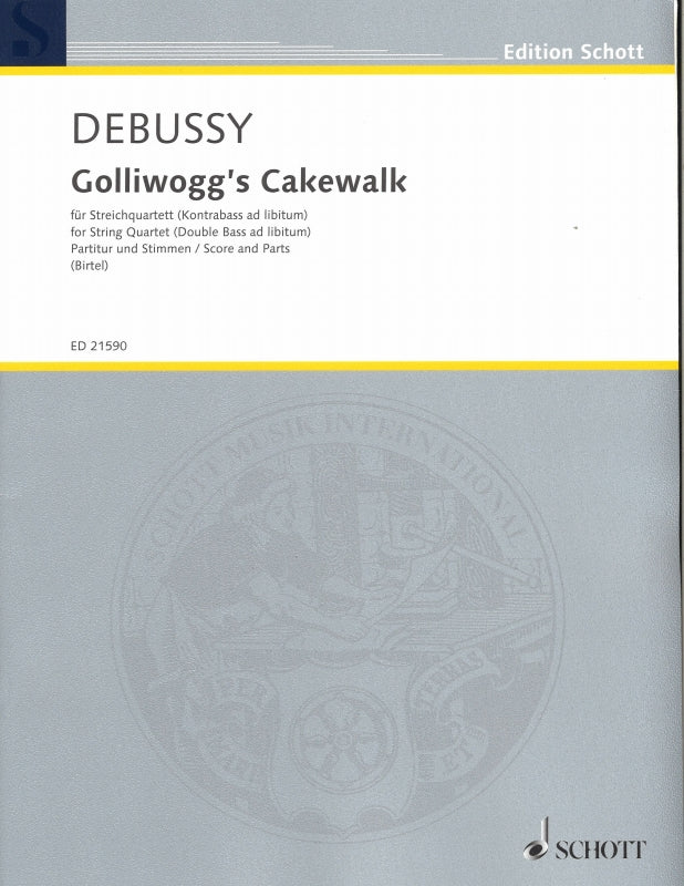 Debussy, Golliwogg's Cakewalk (Quartet) (Schott)