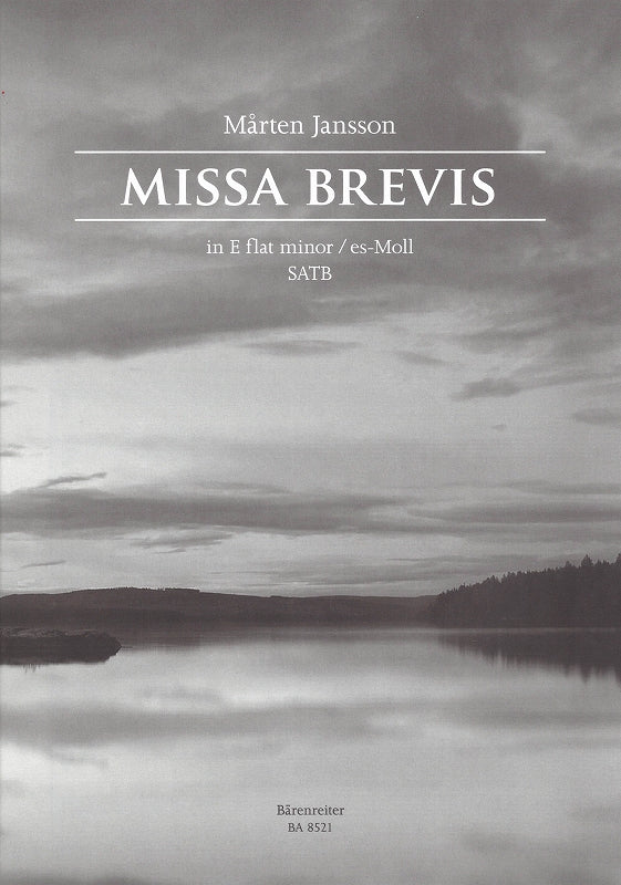 Jansson, Missa brevis in e flat min. (Barenreiter)