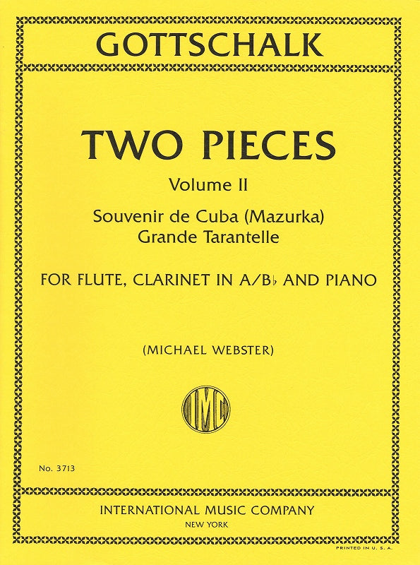 Gottschalk, 2 Pieces Vol. 2 (Fl,Cl,Pf) (IMC)