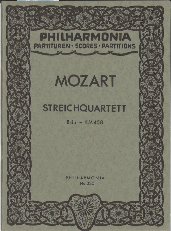 Mozart, String Quartet KV 458 'Jagd' (Universal)