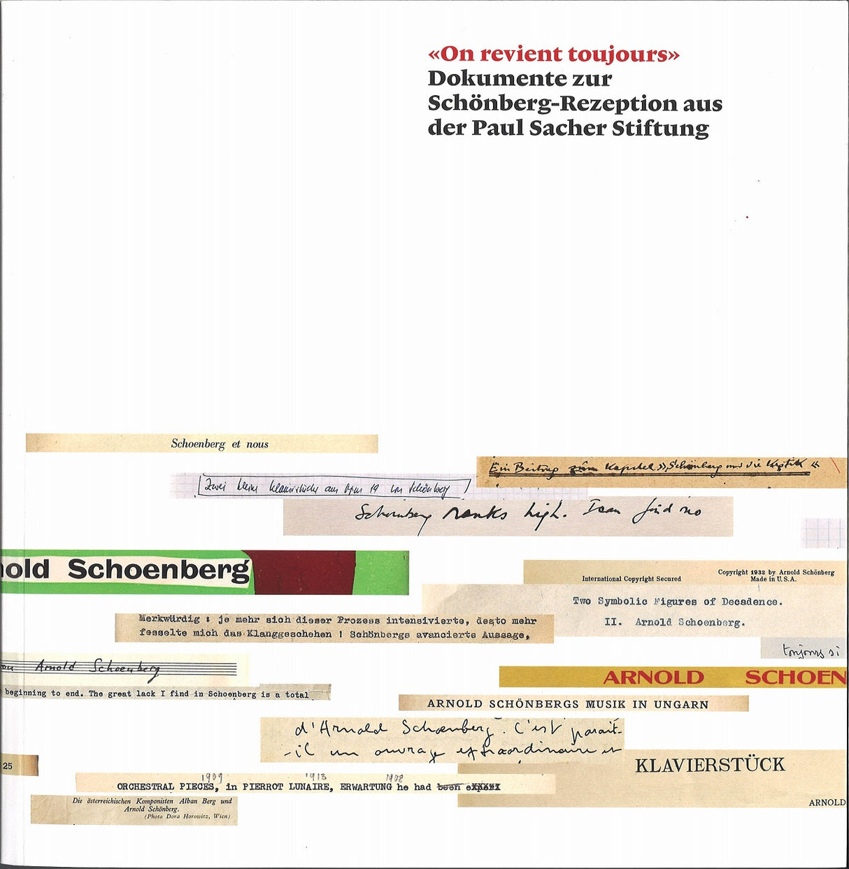 Stiftung, 'On revient toujours' (Schott)