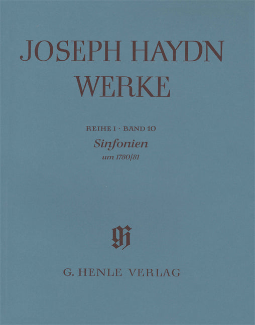 Haydn Werke 1/10: Sinfonien um 1780/81 (Henle)