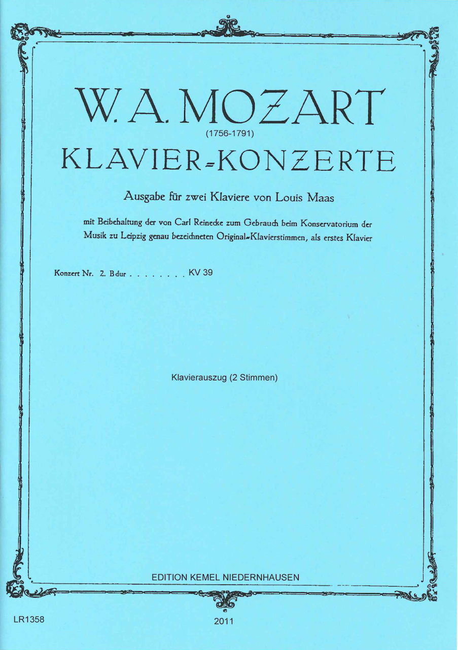 Mozart, Concerto KV 39 in Bb (Kemel)