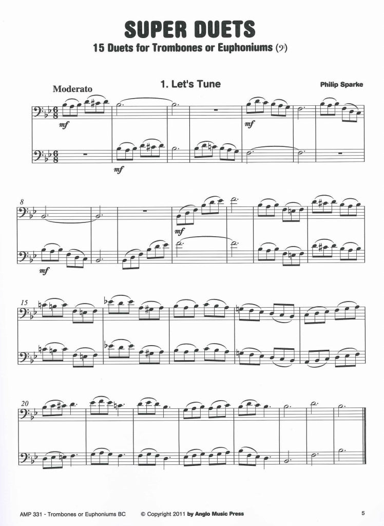 Sparke, Super Duets: 15 Progress. Duets (Anglo Music Press)