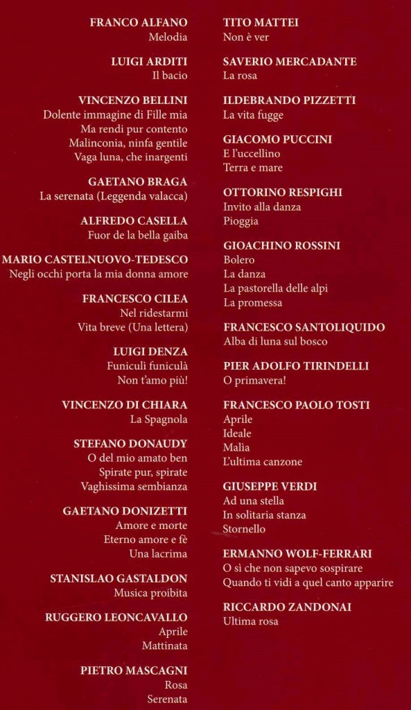 Liriche italiane (L) (Ricordi)