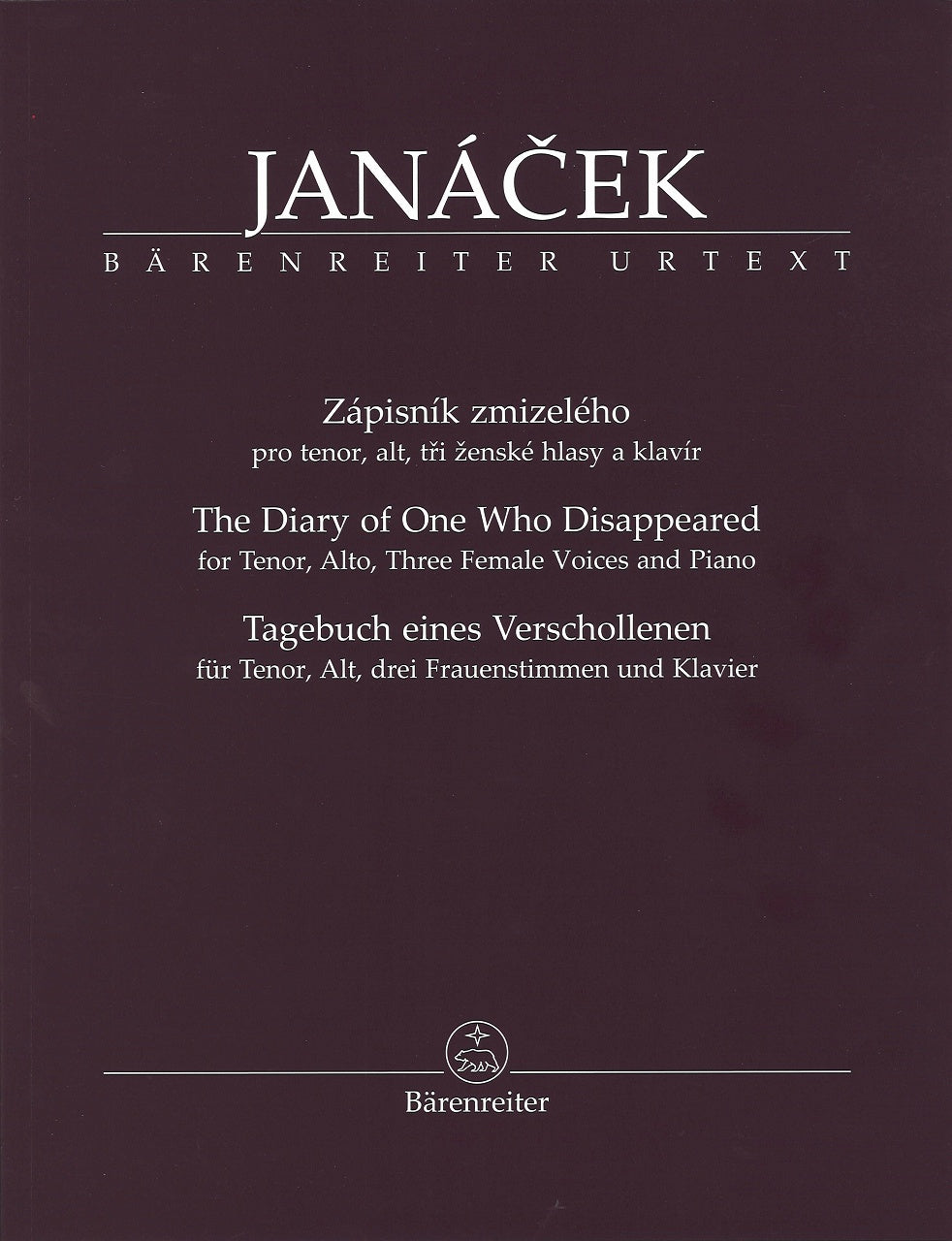 Janacek, Diary of One who Disappeared (Barenreiter)