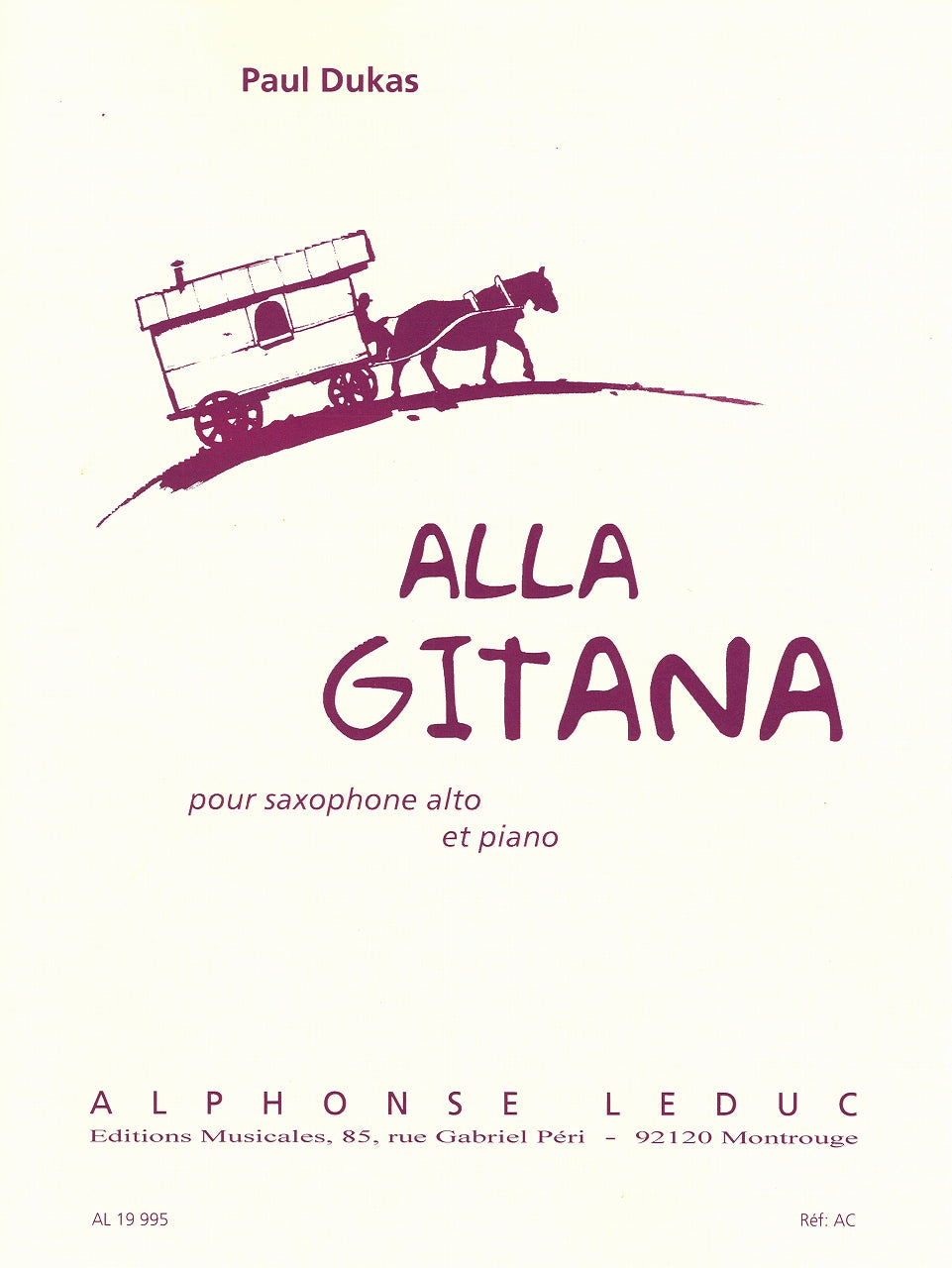 Dukas, Alla gitana (ASax,Pf) (Leduc)
