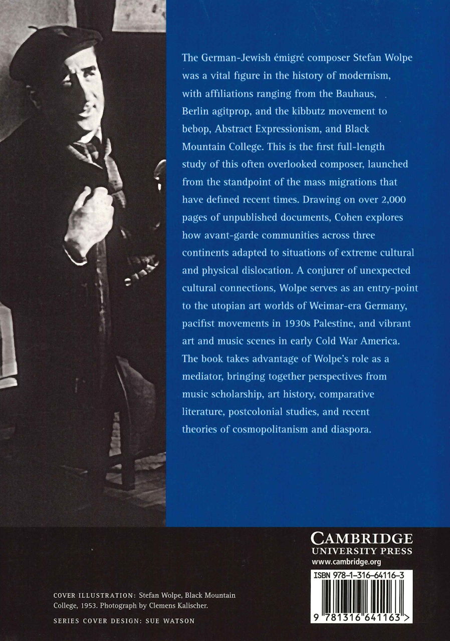 Cohen, Stefan Wolpe and the Avant-Garde (Cambridge University Press)