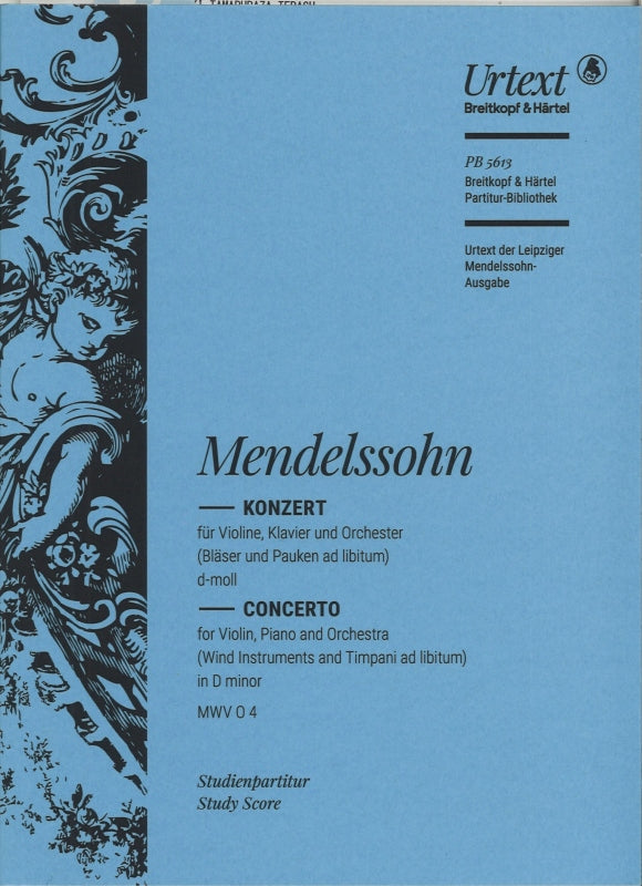 Mendelssohn, Concerto in d (Vn,Pf,Orch) (Breitkopf)