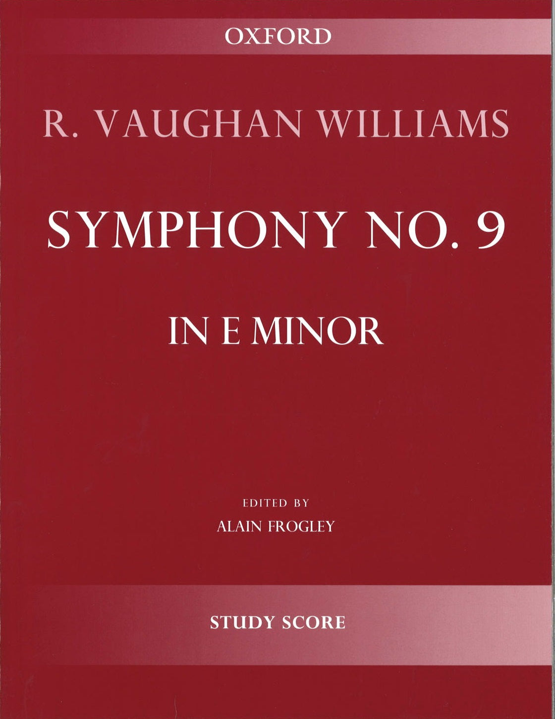Vaughan Williams, Symphony 9 Study Score (Oxford University Press)
