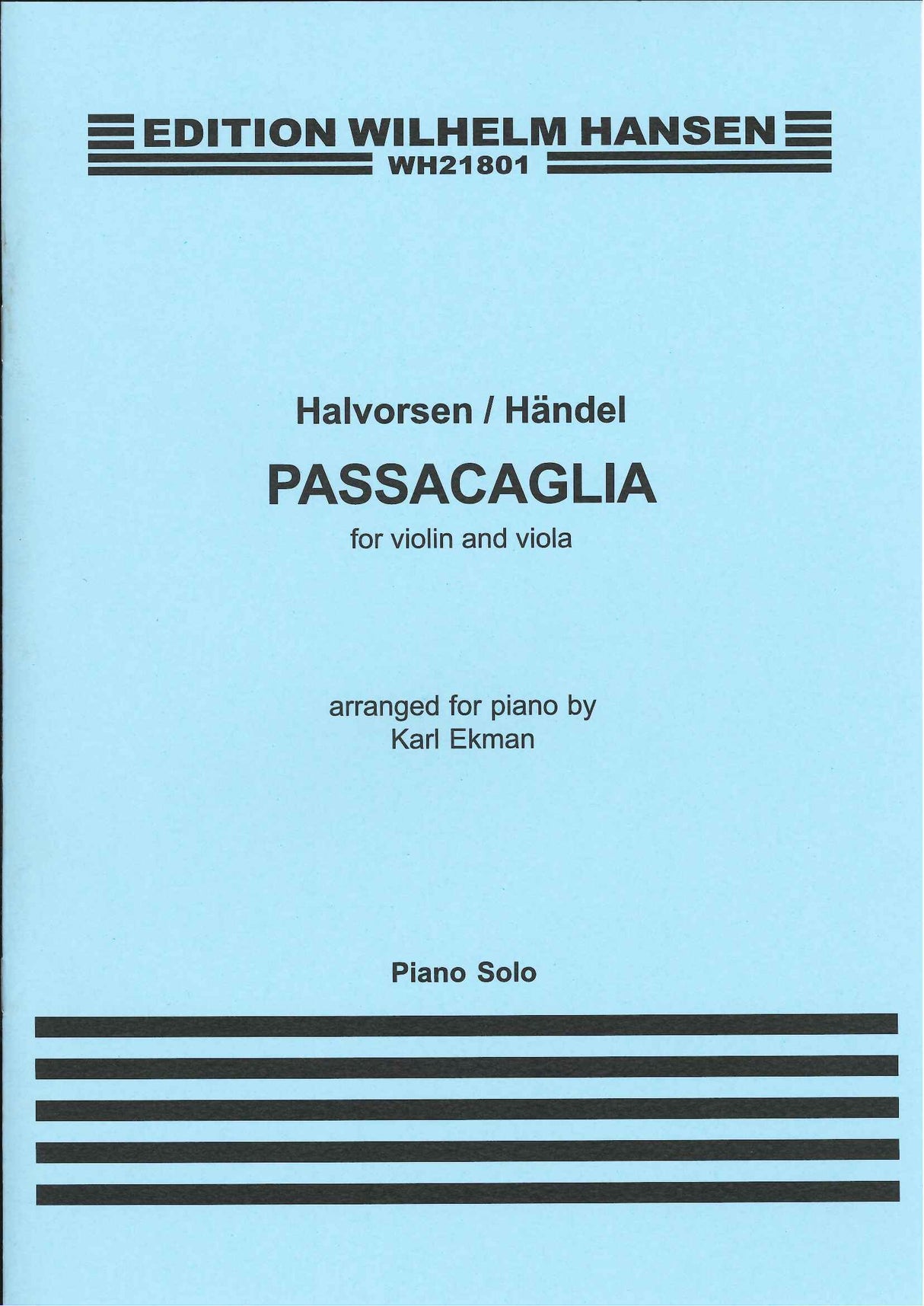 Handel/Halvorsen, Passacaglia (W.Hansen)