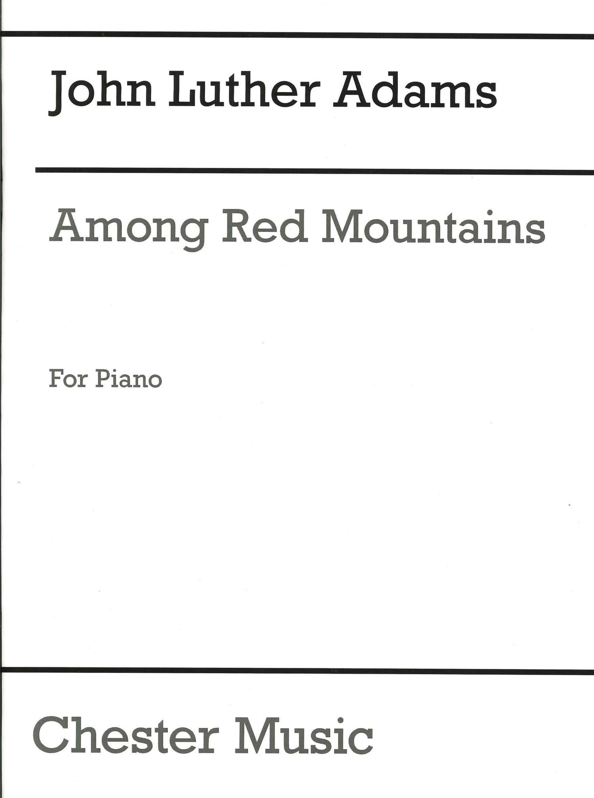 Adams,J.L., Among Red Mountains (Taiga Press/Chester)