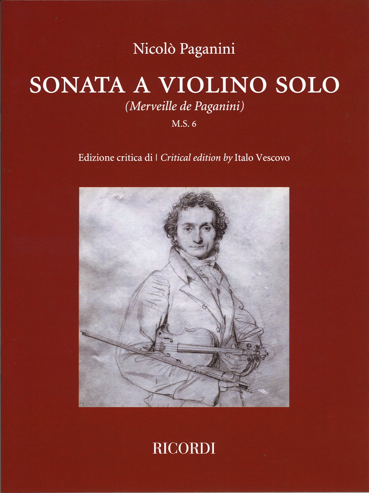 Paganini, Sonata a violino solo M.S. 6 (Ricordi)