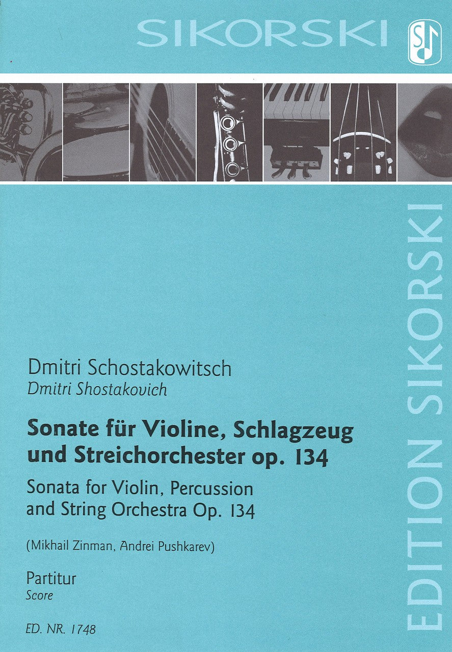 Shostakovich, Sonate op. 134 (Vn,Perc,St (Sikorski)