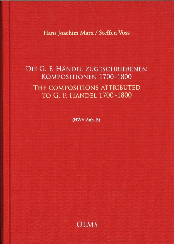 Marx, G. F. Handel zugeschriebenen Kompo (Olms)