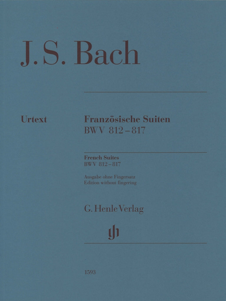 Bach, Franzosische Suiten (rev.) no fing (Henle)