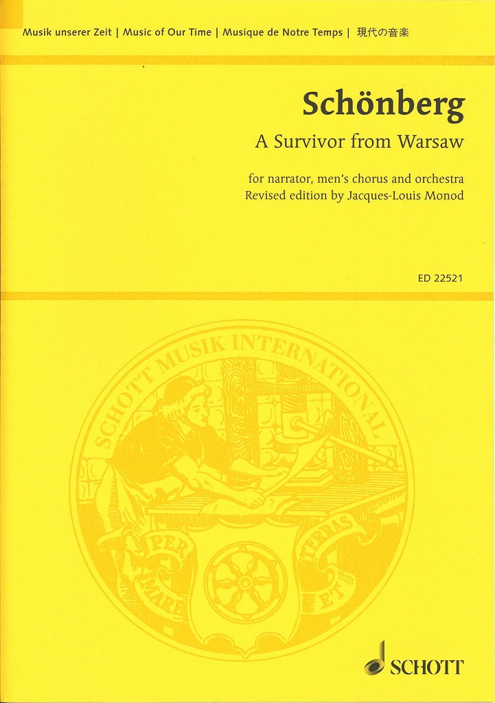Schonberg, Survivor from Warsaw op. 46 (Schott)
