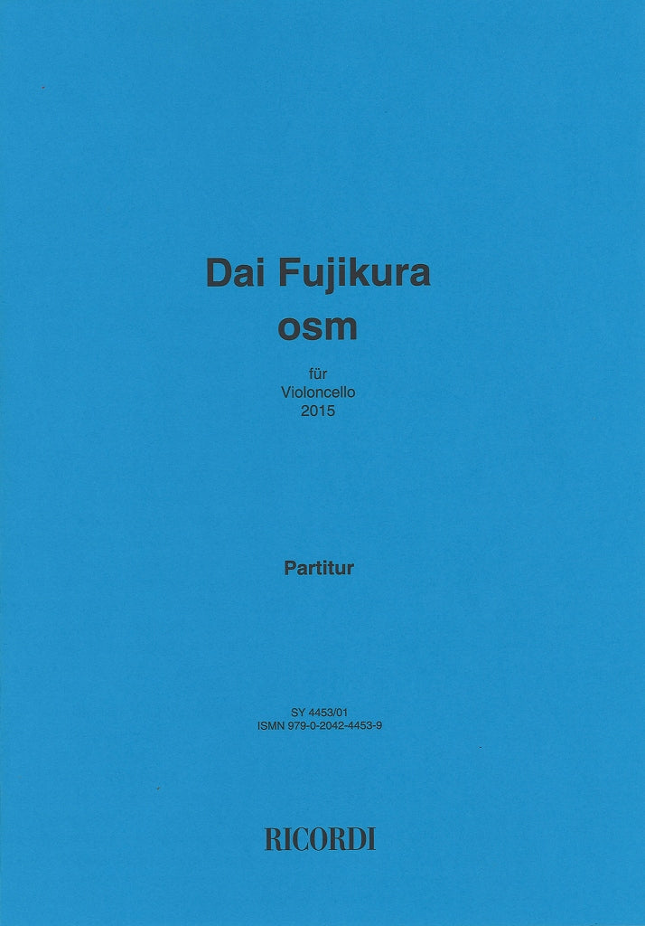 Fujikura, osm, for Cello (30 cm) (Ricordi)
