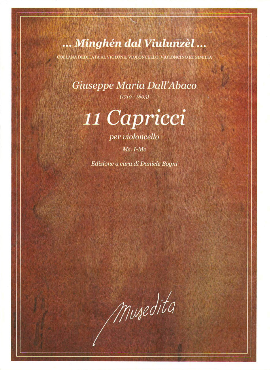 Dall'Abaco,G.M., 11 Capricci (Vc Solo) (Musedita)