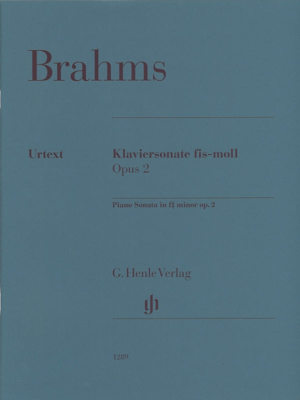 Brahms, Sonata No. 2 in f#, op. 2 (Henle)