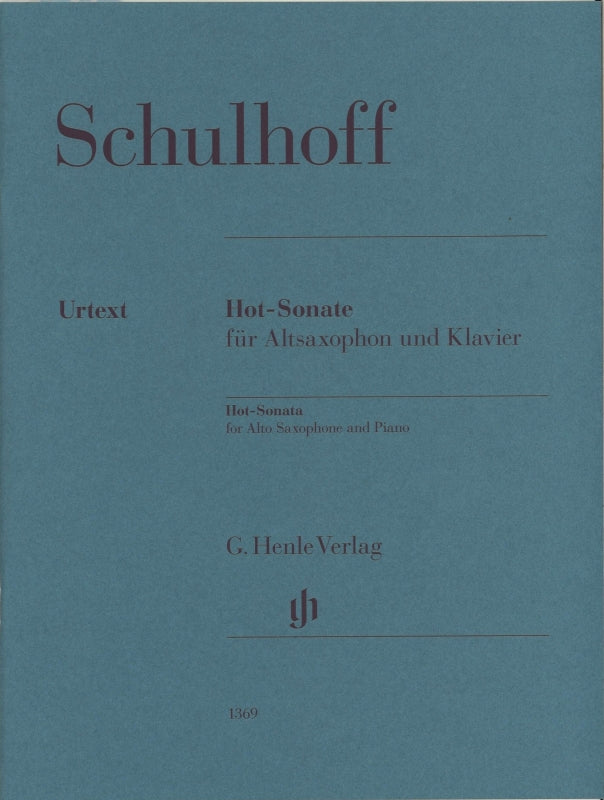 Schulhoff, Hot-Sonate (ASax,Pf) (Henle)