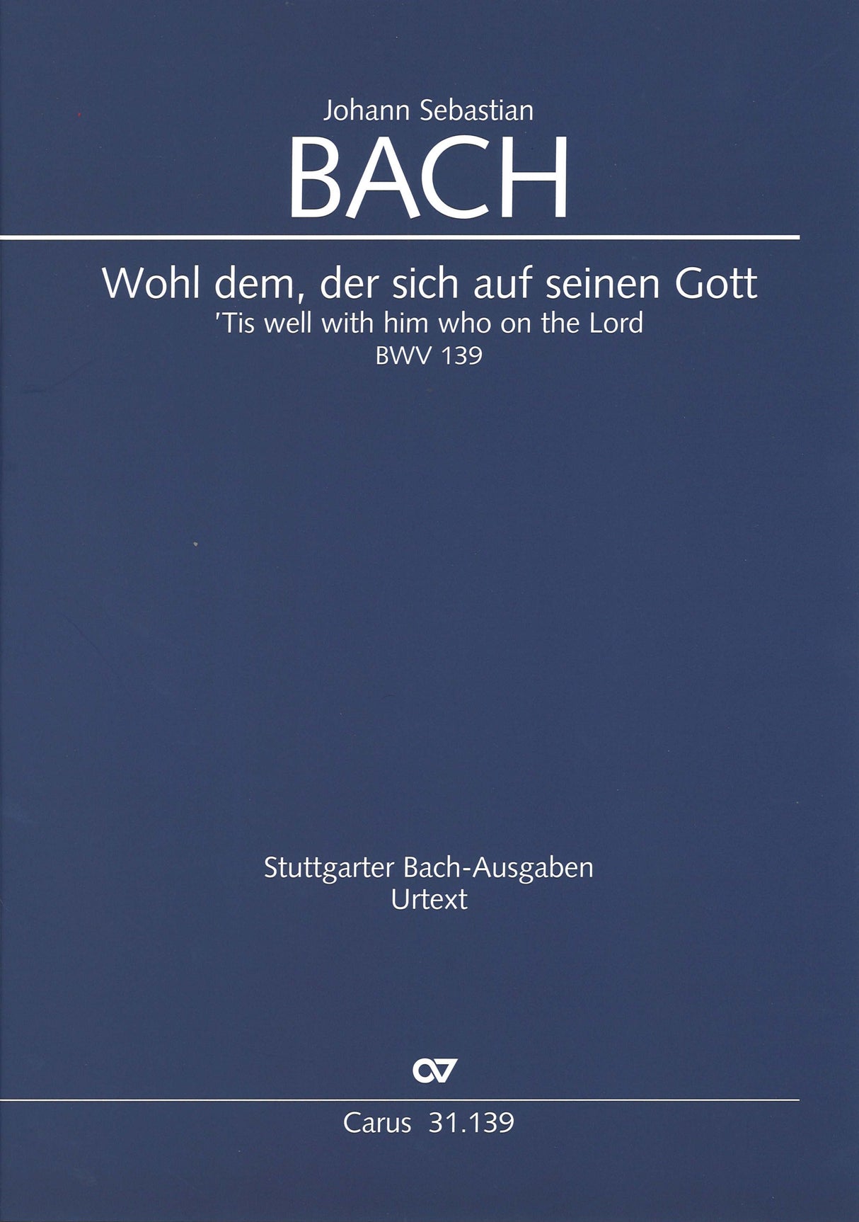 Bach, Kantate BWV 139 Full Score (Carus)