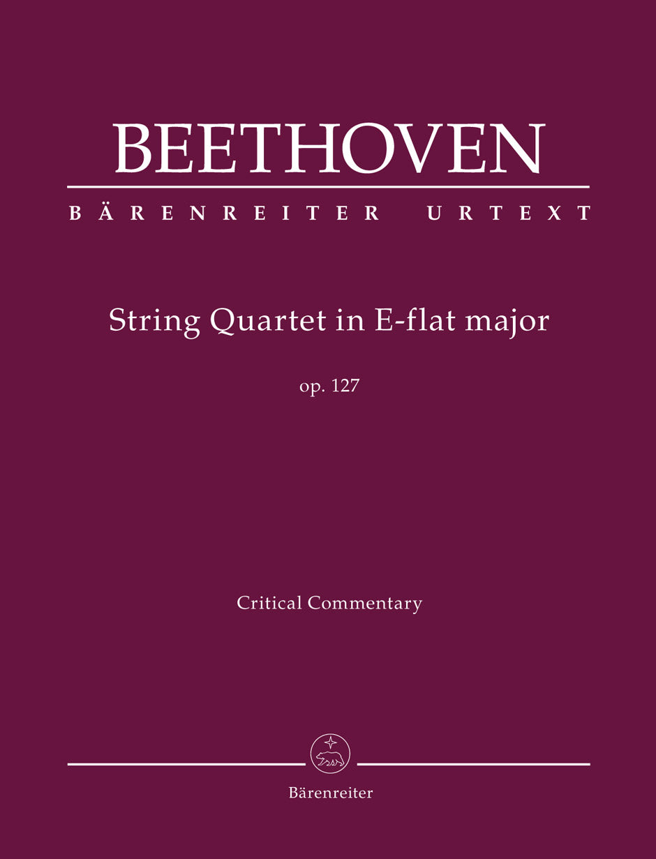 Beethoven, String Quartet op. 127 Commen (Barenreiter)