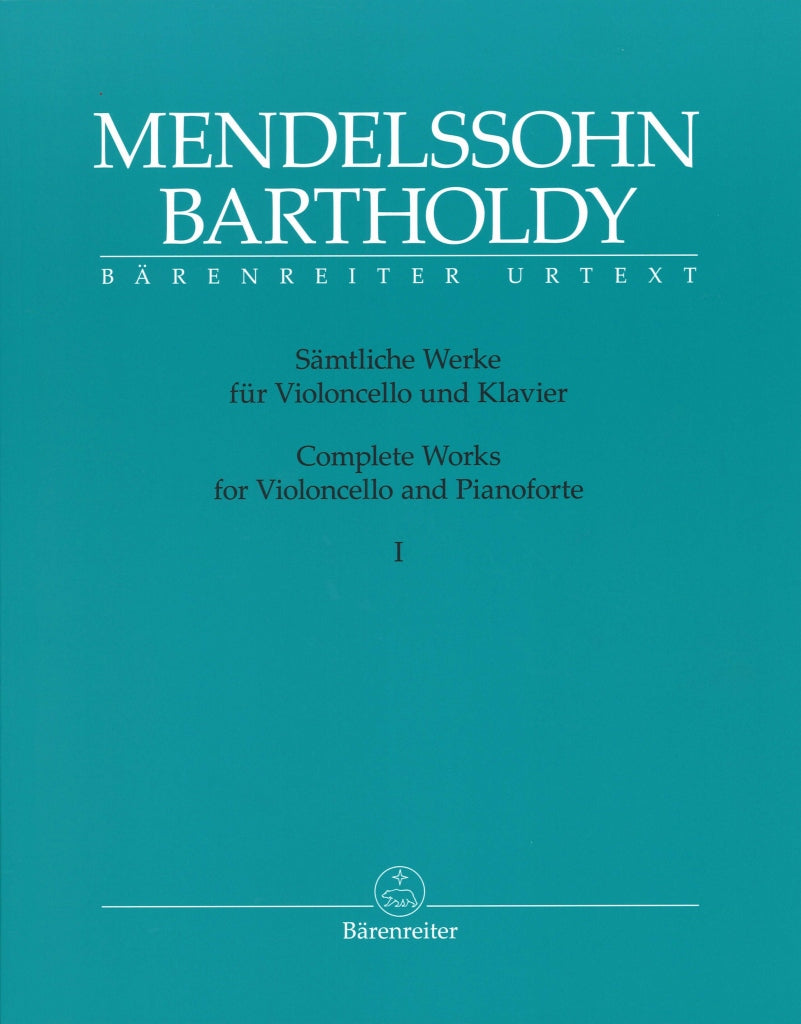 Mendelssohn, Complete Works Vc,Pf 1 (Barenreiter)
