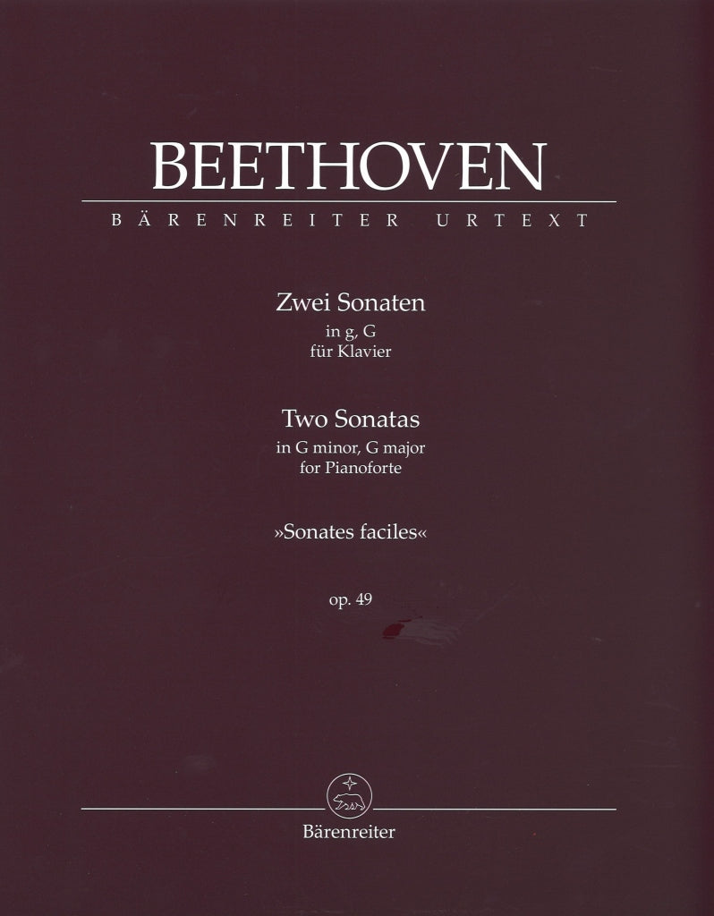 Beethoven, Sonatas No. 19, 20 op. 49 (Barenreiter)