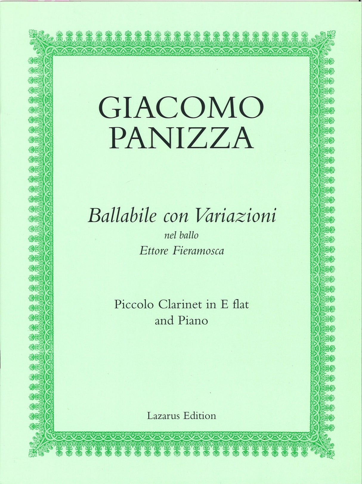 Panizza, Ballabile con var. (EbCl,Pf) (Lazarus Edition)