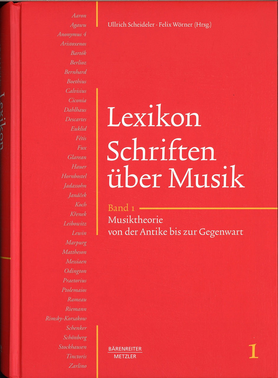 Lexikon Schriften uber Musik 1 (Barenreiter)
