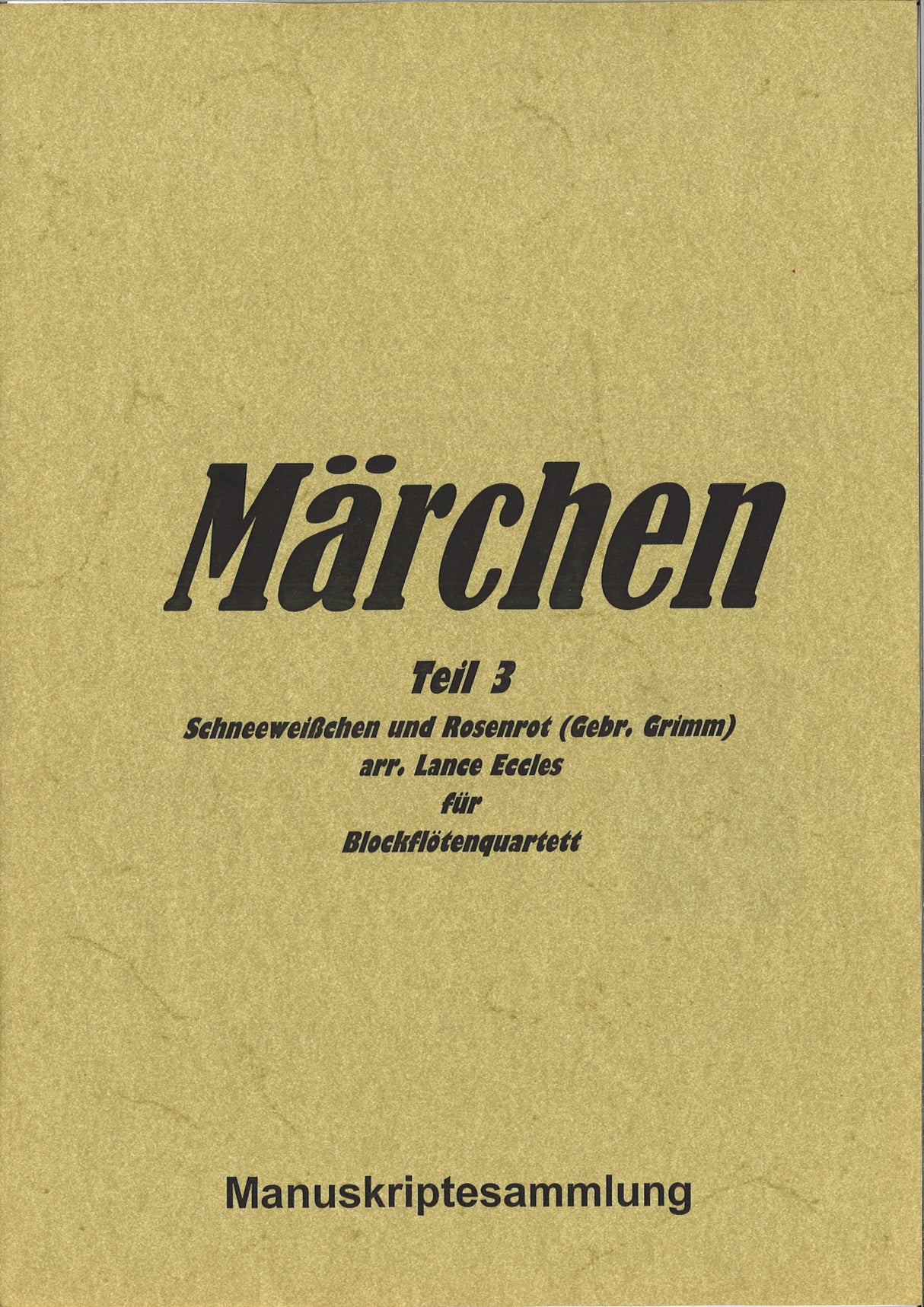 Eccles,L., Marchen 'Schneeweisschen' 3 (Walhall)