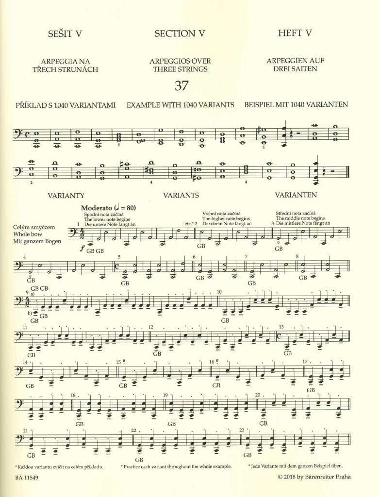 Sevcik, School of Bowing op. 2 Bk 3 (Barenreiter)