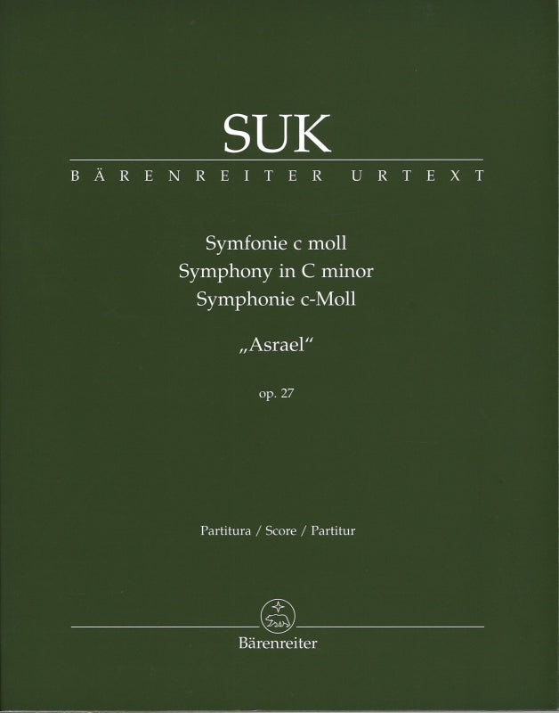 Suk, Symphony 'Asrael': Full Score (Barenreiter)
