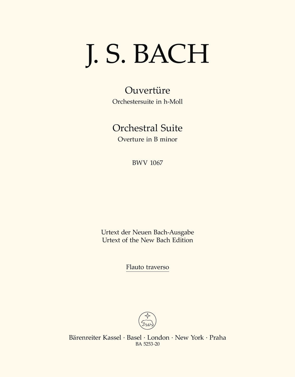 Bach, Ouverture/Suite No. 2 BWV 1067 (Barenreiter)