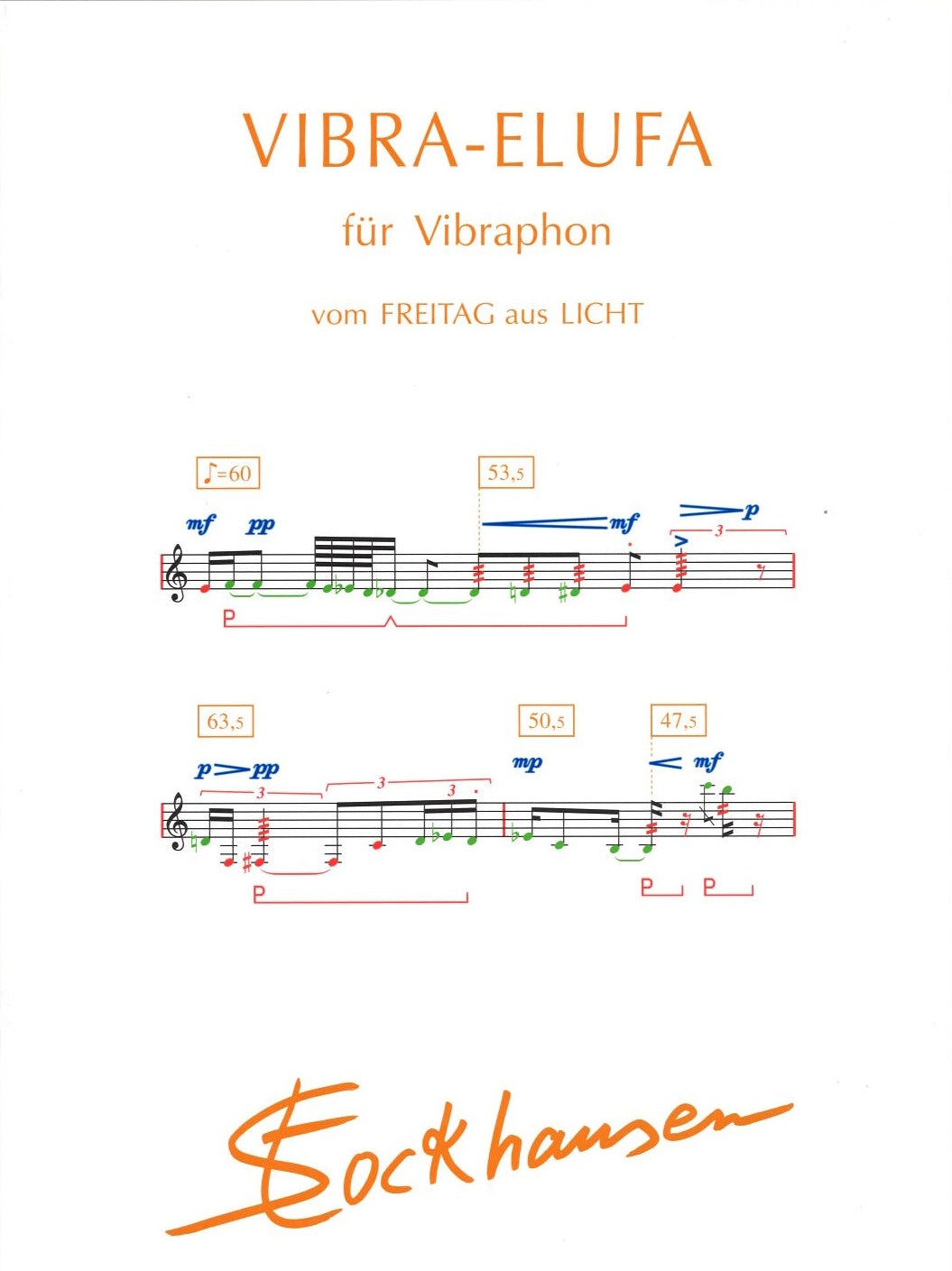 Stockhausen, Vibra-Elufa (Vibr Solo) (Stockhausen-Verlag)