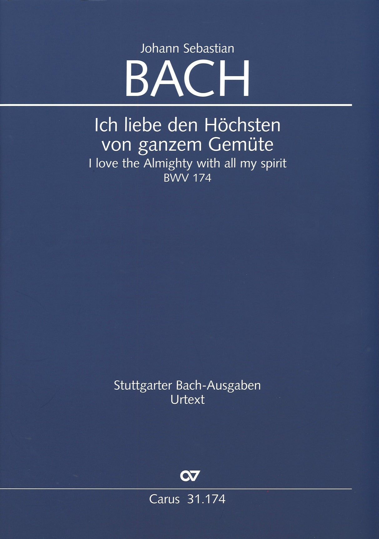 Bach, Kantate BWV 174 Full Score (Carus)