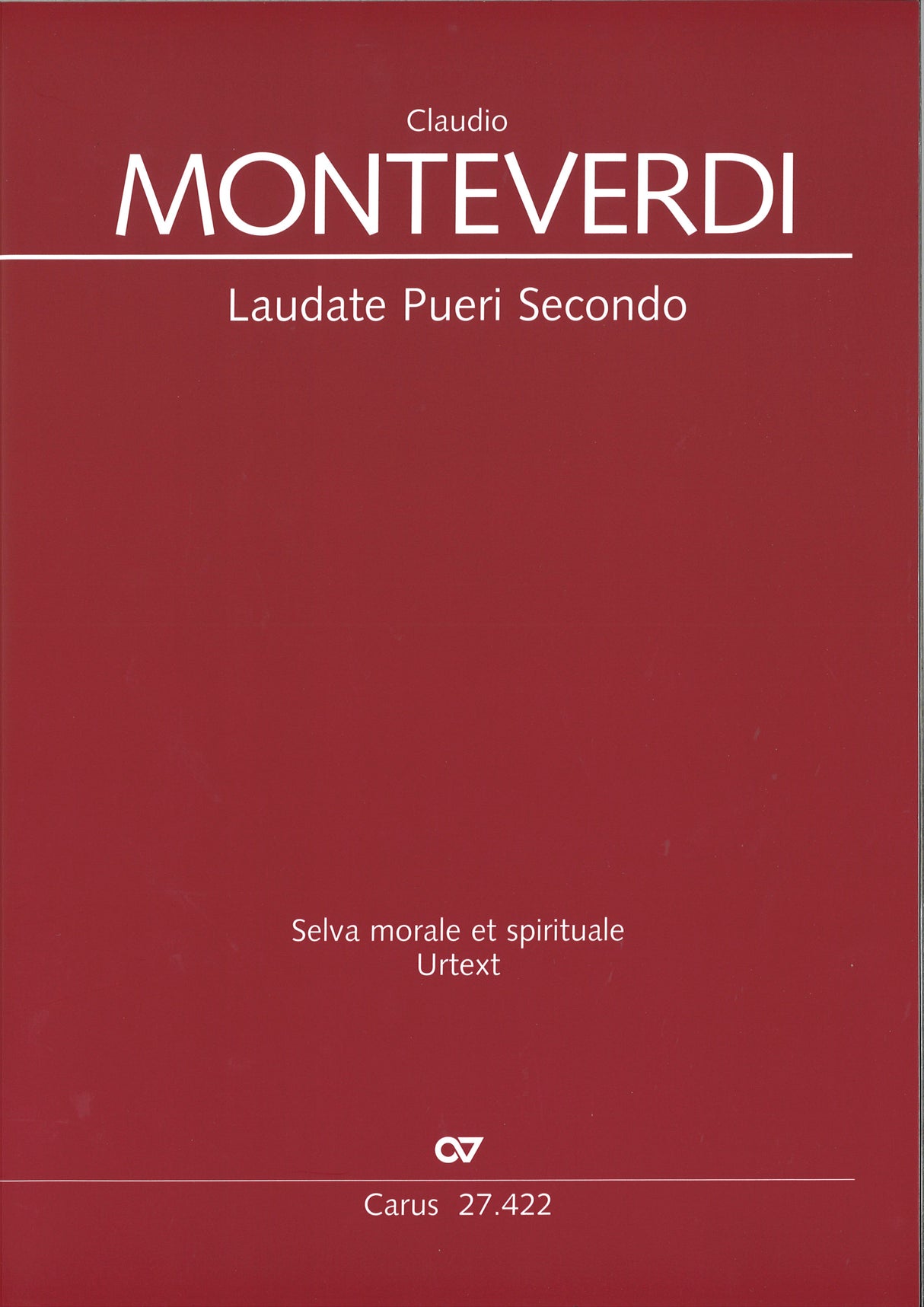 Monteverdi, Laudate pueri II (Carus)